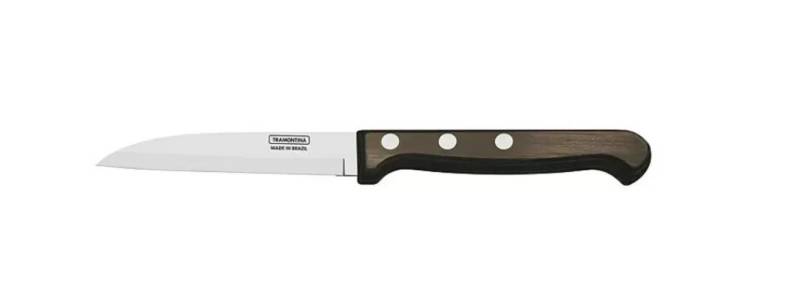 TRAMONTINA Küchenmesser mit Echtholzgriff, 9 cm Klingenlänge von Tramontina