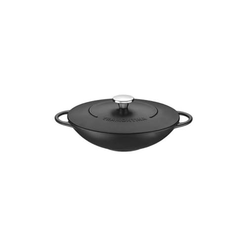 Tramontina Wok aus Gusseisen mit Deckel, 5l, Durchmesser 32 cm von Tramontina