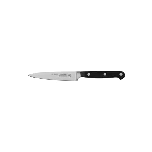 Tramontina Spickmesser CENTURY, 10 cm, Edelstahl DIN 1.4110, schwarz, rostfrei von Tramontina