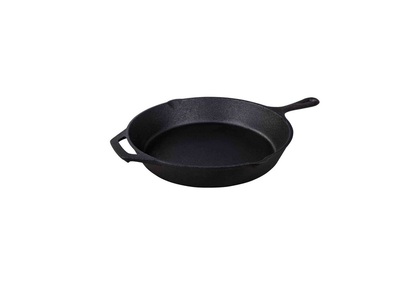 Tramontina Grillpfanne BLACK Gusseisen, Ø 30 cm, Pre-Seasoned, optimale Hitzeverteilung, Gusseisen (1-tlg), Geeignet für BBQ, Grill, Induktion, Grill, 2 Ausgüsse von Tramontina