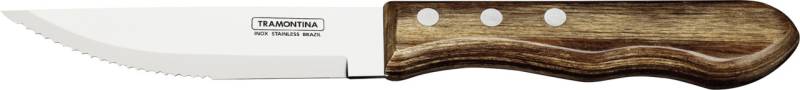 Tramontina Jumbo Steakmesser 25,5 cm Edelstahl mit Holzgriff von Tramontina