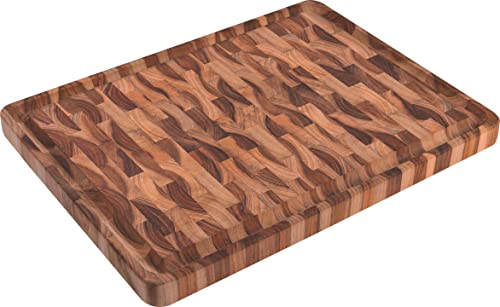 Tramontina Teak Stirnholz massiv, Schneidebrett, 45 x 34 x 3 cm von Tramontina