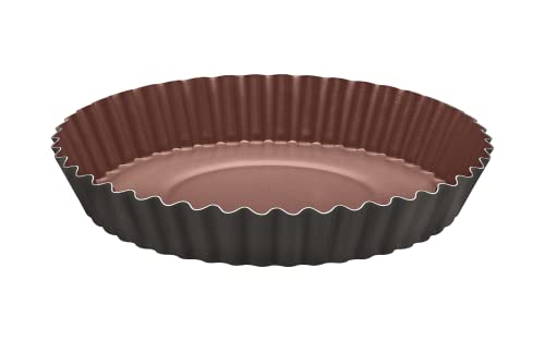 Tramontina VERMONT Tartebackform, ø 26 cm, antihaftbeschichtet, gleichmäßige Bräunung, mit gewelltem Rand, Schwarz Tramontina VERMONT Tartebackform, ø 26 cm, antihaftbeschichtet, gleichmäßige Bräunung, mit gewelltem Rand, Schwarz von Tramontina