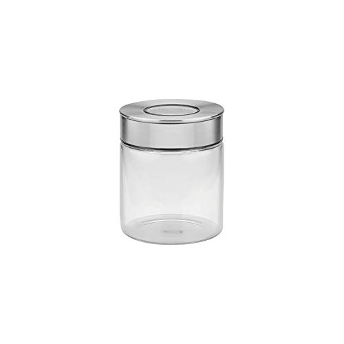 Tramontina Vorratsglas, Ø 10 cm, 0,7 l, Edelstahldeckel, Glas, Transparent, 61227-020, 0,7 Liter von Tramontina
