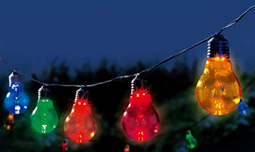 Trango 3208 LED Party Lichterkette – 10x bunte RGB Leuchten in Glühbirnenform aus Echtglas | 8 m Lichterkette für Party, Deko & Stimmung | Innenbereich | inkl. Netzteil Trango 3208 LED Party Lichterkette – 10x bunte RGB Leuchten in Glühbirnenform aus Echtglas | 8 m Lichterkette für Party, Deko & Stimmung | Innenbereich | inkl. Netzteil von Trango