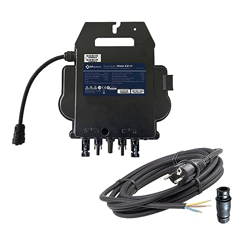 ST-0800AP-5M APSystem 800Watt Mikro-Wechselrichter inkl. 5m Kabel mit Stecker auf 600Watt gedrosselt Plug & Play Balkonkraftwerk, PV-Eingang 300W-730W inkl. integrierter WLAN & Bluetooth Überwachung von Trango