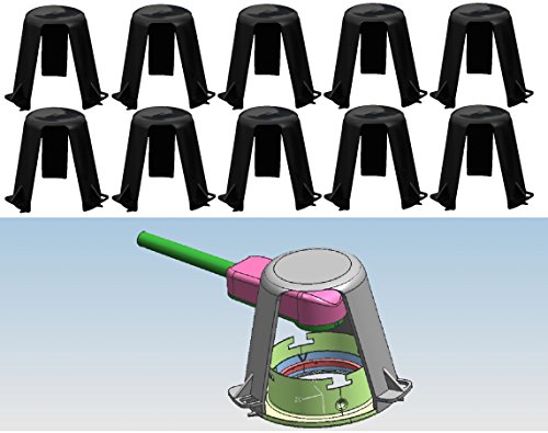 Trango 10er Pack Abstandshalter Hitzeschutz ASH*10 für LED Halogen Einbauleuchten Einbaustrahler Einbauspots Trango 10er Pack Abstandshalter Hitzeschutz ASH*10 für LED Halogen Einbauleuchten Einbaustrahler Einbauspots von Trango