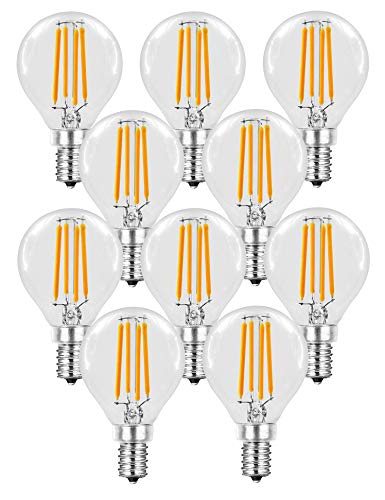 Trango 10er Pack E14002*10 LED Filament Globe Birne 5 Watt 450 Lumen I 3000K Warmweiß I Ersatz für 40W Glühlampe I Glühbirne I Lampe I LED Birne in Kugel Form mit E14 Fassung I Abstrahlwinkel 360° Trango 10er Pack E14002*10 LED Filament Globe Birne 5 Watt 450 Lumen I 3000K Warmweiß I Ersatz für 40W Glühlampe I Glühbirne I Lampe I LED Birne in Kugel Form mit E14 Fassung I Abstrahlwinkel 360° von Trango