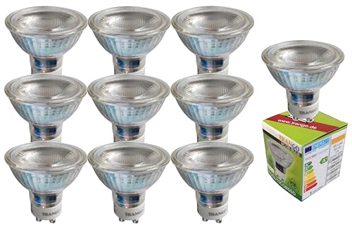 Trango 10er Pack GU10 LED Leuchtmittel GU10COB*10-5 Watt - 3000K warmweiß zum Austausch GU10 & MR16 Halogen Leuchtmittel, für Einbauleuchten, Deckenstrahler, Einbaustrahler, Deckenleuchte, Spots Trango 10er Pack GU10 LED Leuchtmittel GU10COB*10-5 Watt - 3000K warmweiß zum Austausch GU10 & MR16 Halogen Leuchtmittel, für Einbauleuchten, Deckenstrahler, Einbaustrahler, Deckenleuchte, Spots von Trango