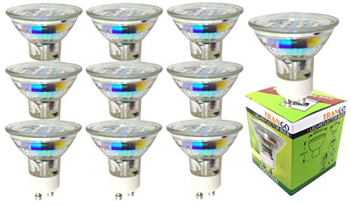 Trango 10er Pack GU1015*10 LED Leuchtmittel GU10 5W, 3000K Warmweiß – Ersatz für GU10 & MR16 herkömmlichen Lampen – geeignet für Einbauleuchten, Deckenstrahler, Einbaustrahler, Deckenleuchten & Spots Trango 10er Pack GU1015*10 LED Leuchtmittel GU10 5W, 3000K Warmweiß – Ersatz für GU10 & MR16 herkömmlichen Lampen – geeignet für Einbauleuchten, Deckenstrahler, Einbaustrahler, Deckenleuchten & Spots von Trango