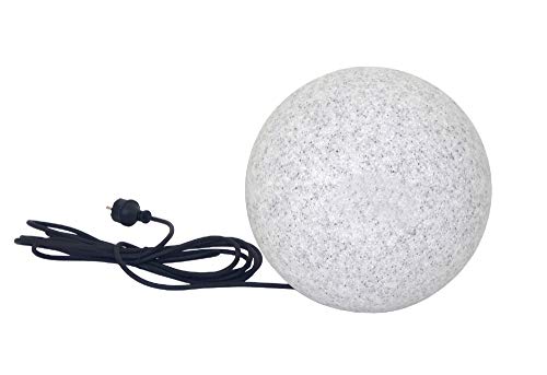 Trango 1er Set 250G IP65 Gartenkugel 25cm Ø in Granitstein-Optik *Nature* inkl. 5 Meter IP44 Kabel mit 1x E27 Fassung, Kugelleuchte, Gartenleuchte, Leuchtkugel, Außenleuchte ohne Leuchtmittel Trango 1er Set 250G IP65 Gartenkugel 25cm Ø in Granitstein-Optik *Nature* inkl. 5 Meter IP44 Kabel mit 1x E27 Fassung, Kugelleuchte, Gartenleuchte, Leuchtkugel, Außenleuchte ohne Leuchtmittel von Trango