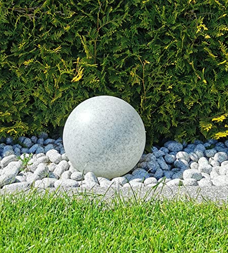 Trango 1er Set 300G IP65 Gartenkugel 30cm Ø in Granitstein-Optik *Nature* inkl. 5 Meter IP44 Kabel mit 1x E27 Fassung, Kugelleuchte, Gartenleuchte, Leuchtkugel, Außenleuchte ohne Leuchtmittel Trango 1er Set 300G IP65 Gartenkugel 30cm Ø in Granitstein-Optik *Nature* inkl. 5 Meter IP44 Kabel mit 1x E27 Fassung, Kugelleuchte, Gartenleuchte, Leuchtkugel, Außenleuchte ohne Leuchtmittel von Trango