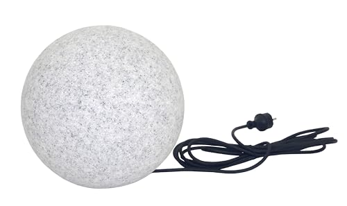Trango 1er Set 500G IP65 Gartenkugel 50cm ? in Granitstein-Optik *NATURE* inkl. ca. 5 Meter IP44 Kabel mit 1x E27 Fassung, Kugelleuchte, Gartenleuchte, Leuchtkugel, Außenleuchte ohne Leuchtmittel Trango 1er Set 500G IP65 Gartenkugel 50cm ? in Granitstein-Optik *NATURE* inkl. ca. 5 Meter IP44 Kabel mit 1x E27 Fassung, Kugelleuchte, Gartenleuchte, Leuchtkugel, Außenleuchte ohne Leuchtmittel von Trango