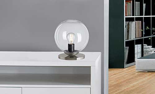 Trango 1er Set 7010CL Retro LED Tischlampe *SUN* Glaskugel Tischleuchte in klar inkl. je 1x E27 LED Leuchtmittel & Kabelschalter, Fensterbank Leuchte, Nachttischlampe, Schreibtischleuchte, Leseleuchte Trango 1er Set 7010CL Retro LED Tischlampe *SUN* Glaskugel Tischleuchte in klar inkl. je 1x E27 LED Leuchtmittel & Kabelschalter, Fensterbank Leuchte, Nachttischlampe, Schreibtischleuchte, Leseleuchte von Trango