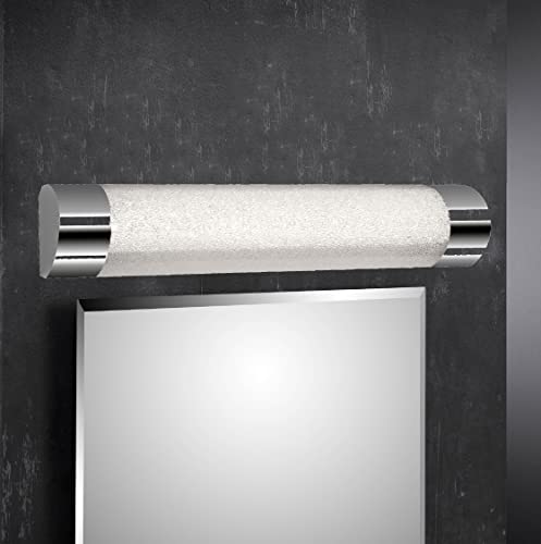 Trango 2074 Modern LED 10 Watt Spiegelleuchte IP44 mit Memoryfunktion & *CCT* Farbtemperatur einstellbar 3000K-4000K-6000K Wandlampe, Badleuchte, Badezimmerlampe, Unterbauleuchte von Trango