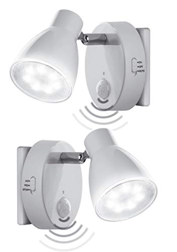 Trango 2er Pack 2635-026 LED Sensor Nachtlicht in Weiß mit Automatikfunktion direkt 230V mit Bewegungssensor I Sicherheitslicht I Steckdose Lampe I Wandlampe I Kinder Nachtlicht Trango 2er Pack 2635-026 LED Sensor Nachtlicht in Weiß mit Automatikfunktion direkt 230V mit Bewegungssensor I Sicherheitslicht I Steckdose Lampe I Wandlampe I Kinder Nachtlicht von Trango
