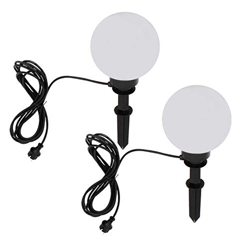 Trango 2er Set 200 Gartenkugel Leuchte IP44 Kugelleuchte 20cm ? in Weiß *GARDEN* mit je 5m Kabel & je E27 Fassung geeignet für LED Lampe Kugellampe Gartenleuchte Außenlampe ohne Leuchtmittel Trango 2er Set 200 Gartenkugel Leuchte IP44 Kugelleuchte 20cm ? in Weiß *GARDEN* mit je 5m Kabel & je E27 Fassung geeignet für LED Lampe Kugellampe Gartenleuchte Außenlampe ohne Leuchtmittel von Trango