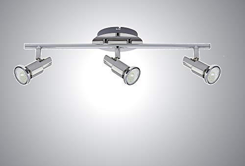 Trango 3-flammig LED Deckenleuchte 2890-038 inkl. 3,0 Watt GU10 LED Leuchtmittel 3000K Warm-Weiß, Deckenstrahler m. Gelenken Trango 3-flammig LED Deckenleuchte 2890-038 inkl. 3,0 Watt GU10 LED Leuchtmittel 3000K Warm-Weiß, Deckenstrahler m. Gelenken von Trango