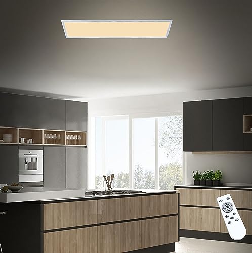Trango 3024 LED Panellampe 24 Watt *EM* Deckenpanel CCT Farbtemperatur & Helligkeit stufenlos dimmbar 3000K - 6000K inkl. Timer & Nachtlicht-Funktion, Deckenstrahler in Weiß, Wandleuchte, Deckenlampe Trango 3024 LED Panellampe 24 Watt *EM* Deckenpanel CCT Farbtemperatur & Helligkeit stufenlos dimmbar 3000K - 6000K inkl. Timer & Nachtlicht-Funktion, Deckenstrahler in Weiß, Wandleuchte, Deckenlampe von Trango
