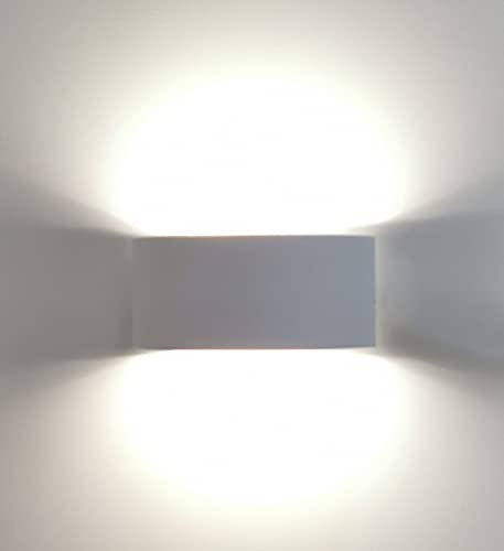 Trango 3075W IP44 Up & Down Wandstrahler in Weiß matt inkl. weiß leuchtend LED Leuchtmittel *OTTO* für innen & außen, Außenwandleuchte, Außenstrahler, Wandstrahler, Wandleuchte von Trango