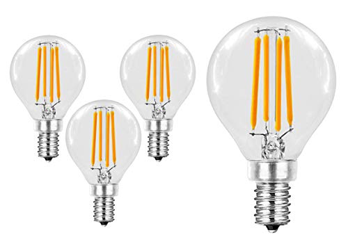 Trango 3er Pack E14004-3 LED Filament Globe Birne 3-Stufen dimmbar - 4 Watt - 400 Lumen 2700K Warmweiß - Ersatz für 40W Glühbirne - Kugel LED Lampe Leuchtmittel mit E14 Fassung Abstrahlwinkel 360° Trango 3er Pack E14004-3 LED Filament Globe Birne 3-Stufen dimmbar - 4 Watt - 400 Lumen 2700K Warmweiß - Ersatz für 40W Glühbirne - Kugel LED Lampe Leuchtmittel mit E14 Fassung Abstrahlwinkel 360° von Trango