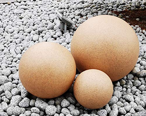 Trango 3er Set 23400S IP65 Kugelleuchte mit 20/30/40cm ? in Sandstein-Optik Gartenkugel *SANDSTONE* mit je 5 Meter Kabel & E27 Fassung Kugellampe Gartenleuchte Außenleuchte ohne Leuchtmittel Trango 3er Set 23400S IP65 Kugelleuchte mit 20/30/40cm ? in Sandstein-Optik Gartenkugel *SANDSTONE* mit je 5 Meter Kabel & E27 Fassung Kugellampe Gartenleuchte Außenleuchte ohne Leuchtmittel von Trango