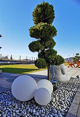 Trango 3er Set 23400WB IP65 Gartenkugel in Weiß matt mit 20/30/40cm Durchmesser *SNOW* Kugelleuchte inkl. je 1x 4-5 Watt E27 LED Leuchtmittel & je ca. 5 Meter IP44 Kabel, Gartenleuchte, Leuchtkugel Trango 3er Set 23400WB IP65 Gartenkugel in Weiß matt mit 20/30/40cm Durchmesser *SNOW* Kugelleuchte inkl. je 1x 4-5 Watt E27 LED Leuchtmittel & je ca. 5 Meter IP44 Kabel, Gartenleuchte, Leuchtkugel von Trango