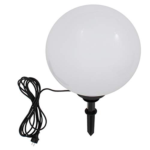 Trango Gartenkugel 400B in Weiß matt 40cm Ø inkl. 1x E27 LED Leuchtmittel *SNOW* Kugelleuchte 5 Meter Kabel Gartenleuchte Wegleuchte Kugellampe Trango Gartenkugel 400B in Weiß matt 40cm Ø inkl. 1x E27 LED Leuchtmittel *SNOW* Kugelleuchte 5 Meter Kabel Gartenleuchte Wegleuchte Kugellampe von Trango