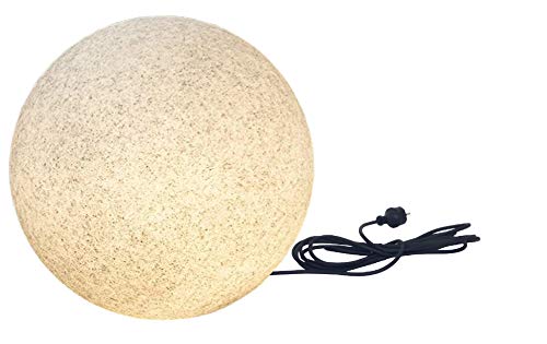 Trango 500GB LED Gartenkugellampe IP65 Kugelleuchte *NATURE* Granitstein-Optik in 50cm Durchmesser incl. je 1x 5 Watt E27 LED Leuchtmittel & je mit 5 Meter Kabel, Kugellampe, Gartenleuchte, Außenlampe Trango 500GB LED Gartenkugellampe IP65 Kugelleuchte *NATURE* Granitstein-Optik in 50cm Durchmesser incl. je 1x 5 Watt E27 LED Leuchtmittel & je mit 5 Meter Kabel, Kugellampe, Gartenleuchte, Außenlampe von Trango