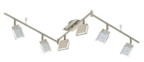 Trango 6-flammig LED Deckenstrahler 2867 Deckenleuchte, Deckenlampe inkl. LED Leuchtmittel - Strahler schwenk- und drehbar Länge: 1700mm von Trango