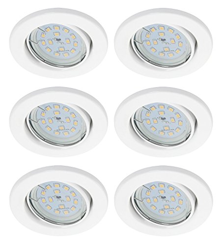 Trango 6er Pack Einbaustrahler 6729-066MO Einbauleuchte, Deckenlampe in Weiß Rund inkl. 6x LED Modul nur 30mm Einbautiefe Deckenleuchte, Einbauspots Deckenpampe Trango 6er Pack Einbaustrahler 6729-066MO Einbauleuchte, Deckenlampe in Weiß Rund inkl. 6x LED Modul nur 30mm Einbautiefe Deckenleuchte, Einbauspots Deckenpampe von Trango