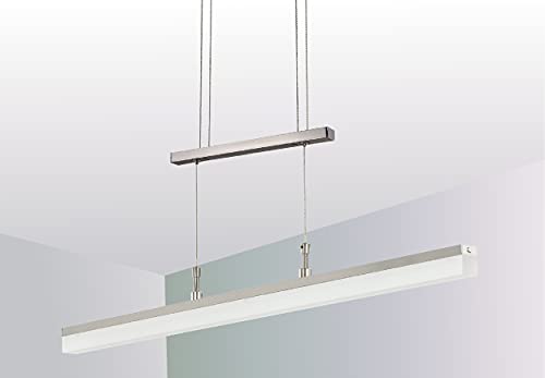 Trango 2014-012A Design stufenlos dimmbare & höhenverstellbare Pendelleuchte *WOW* Edelstahl-Optik - 850mm Lang inkl. 1x 20 Watt LED Modul 3000K warmweiß Esstischleuchte - Hängelampe – Deckenleuchte Trango 2014-012A Design stufenlos dimmbare & höhenverstellbare Pendelleuchte *WOW* Edelstahl-Optik - 850mm Lang inkl. 1x 20 Watt LED Modul 3000K warmweiß Esstischleuchte - Hängelampe – Deckenleuchte von Trango