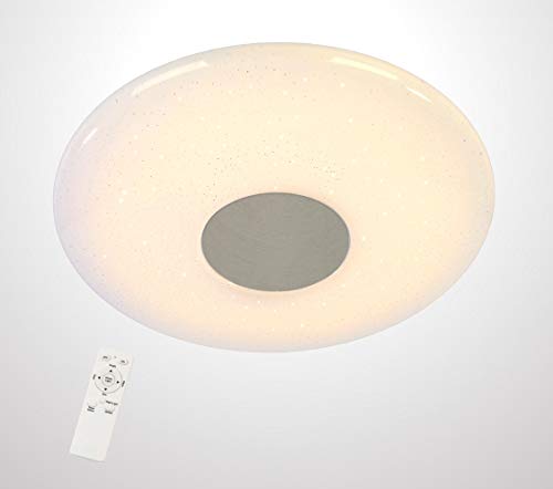 Trango 3096 24 Watt LED Deckenlampe *EMA* CCT stufenlos dimmbar & Farbtemperatur wählbar 3000K bis 6000K inkl. Timer & Nachtlicht I Sternenhimmel I weiß I Lampe I Leuchte I Deckenleuchte I Design Trango 3096 24 Watt LED Deckenlampe *EMA* CCT stufenlos dimmbar & Farbtemperatur wählbar 3000K bis 6000K inkl. Timer & Nachtlicht I Sternenhimmel I weiß I Lampe I Leuchte I Deckenleuchte I Design von Trango