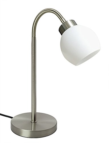 Trango LED Schreibtischlampe 2017-00 Tischleuchte Nachttischlampe Fensterbankleuchte Lampe *New Jersey* inkl. LED Leuchtmittel 3000K warm-weiß von Trango