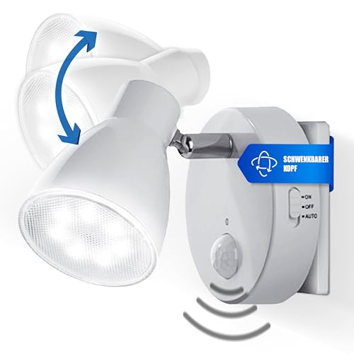 Trango LED Sensor Nachtlicht 2635-016 in Weiß mit Automatikfunktion direkt 230V mit Bewegungssensor I Sicherheitslicht I Steckdose Lampe I Wandlampe I Orientierungslicht I Kinder Nachtlicht Trango LED Sensor Nachtlicht 2635-016 in Weiß mit Automatikfunktion direkt 230V mit Bewegungssensor I Sicherheitslicht I Steckdose Lampe I Wandlampe I Orientierungslicht I Kinder Nachtlicht von Trango