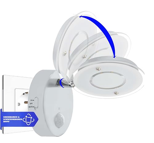 Trango LED Sensor Nachtlicht 2636-016 *NITE* in Weiß mit Automatikfunktion direkt 230V mit Bewegungssensor I Sicherheitslicht I Steckdose Lampe I Wandlampe I Orientierungslicht I Kinder Nachtlampe Trango LED Sensor Nachtlicht 2636-016 *NITE* in Weiß mit Automatikfunktion direkt 230V mit Bewegungssensor I Sicherheitslicht I Steckdose Lampe I Wandlampe I Orientierungslicht I Kinder Nachtlampe von Trango