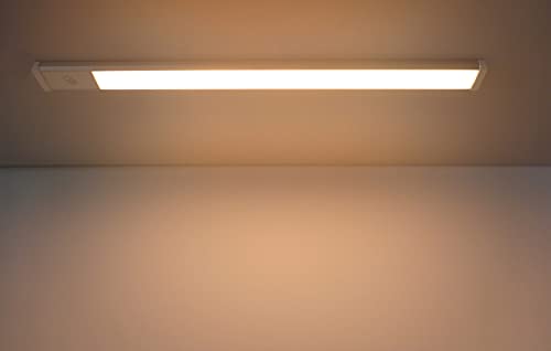Trango - 2533 LED Unterbaulampe - 4-Stufen dimmbar - Lichtleiste 600mm lang - 12 Watt 230V - In Titan - Mit Touchdimmer - 3000K warmweiß - Aufbauleuchte, Schrankbeleuchtung, Unterbauleiste von Trango