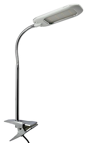 Trango 6616 LED Klemmleuchte / Clip Lampe / Tischleuchte / Leseleuchte - Clip-Light mit 6 Watt 3000K warmweiß LED Modul - Ideal für Kinderzimmer, Nageldesign, Nagelstudio, Kosmetikstudio von Trango
