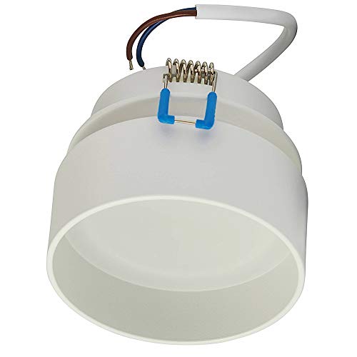 6x LED Einbaustrahler Set mit Licht-Effekt MR16 rund weiß 7 Watt kaltweiß 12V - MR16 Einbau-spot als Deckenleuchte - Einbauleuchte 67mm Bohrloch Decken-Strahler Einbau-lampe Deckenspot von Trano