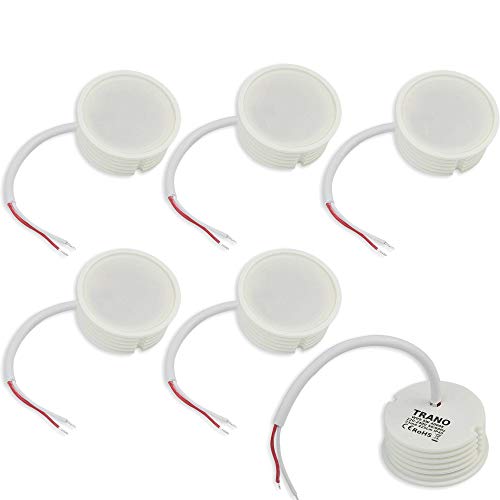 6x LED Modul als GU10 Ersatz - 5W warmweiß dimmbar aus Keramik super flach 230V - Leuchtmittel für Einbaustrahler Lampe Birne Leuchte Strahler von Trano