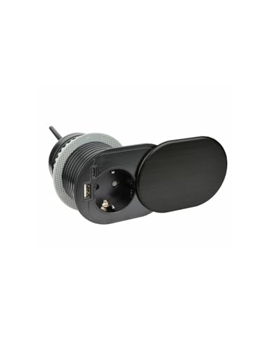 Einbausteckdose mit USB-C & A Anschluss - Steckdosenleiste 230V, 3600W, 1,8m Kabel für einfache Installation - Steckdose Ideal für Küche, Büro & Schreib-Tisch Einbausteckdose mit USB-C & A Anschluss - Steckdosenleiste 230V, 3600W, 1,8m Kabel für einfache Installation - Steckdose Ideal für Küche, Büro & Schreib-Tisch von Trano