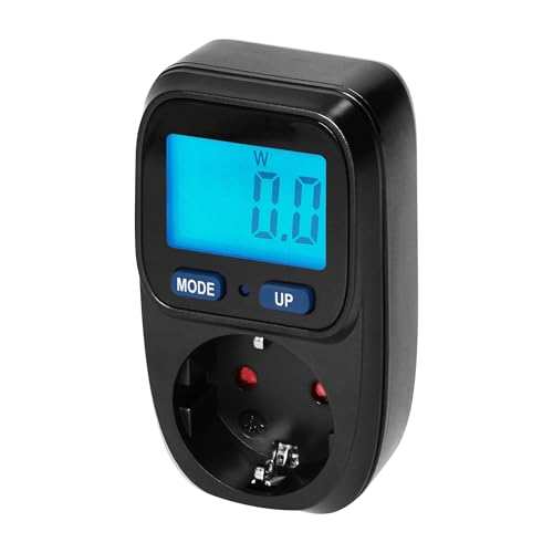 Energiekostenmessgerät mit LCD-Display, Max. Belastung 3680W, Schuko Steckdose, schwarz Energiekostenmessgerät mit LCD-Display, Max. Belastung 3680W, Schuko Steckdose, schwarz von Trano