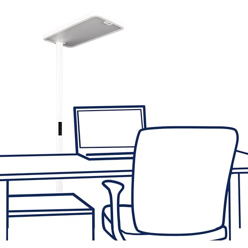 LED Büro Stehleuchte mit Touch Display, PIR & Tageslicht-Sensor, 100W, 9600lm, Neutralweiß von Trano