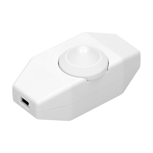 LED Dimmer 2er Set Dimmschalter weiß - stufenlose Lichtsteuerung oder abschalten für dimmbare Lampen - Licht dimmen mit Schnur-Ziwschendimmer LED Dimmer 2er Set Dimmschalter weiß - stufenlose Lichtsteuerung oder abschalten für dimmbare Lampen - Licht dimmen mit Schnur-Ziwschendimmer von Trano