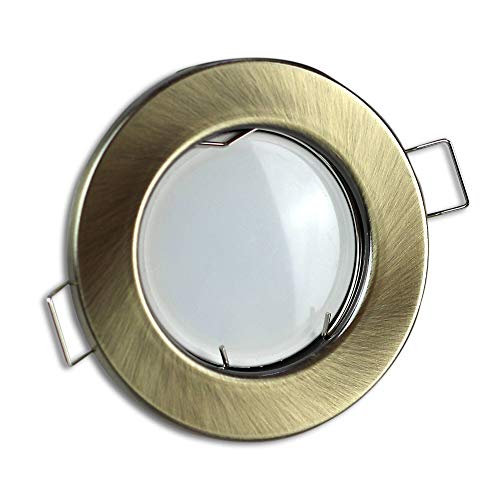 LED Einbaustrahler messing/gold rund 5 Watt neutralweiß 12V - MR16 Einbauleuchte 60mm Bohrloch - Einbau-Spot Decken-Strahler Deckeneinbaustrahler Deckenspot Deckeneinbauleuchte LED Einbaustrahler messing/gold rund 5 Watt neutralweiß 12V - MR16 Einbauleuchte 60mm Bohrloch - Einbau-Spot Decken-Strahler Deckeneinbaustrahler Deckenspot Deckeneinbauleuchte von Trano