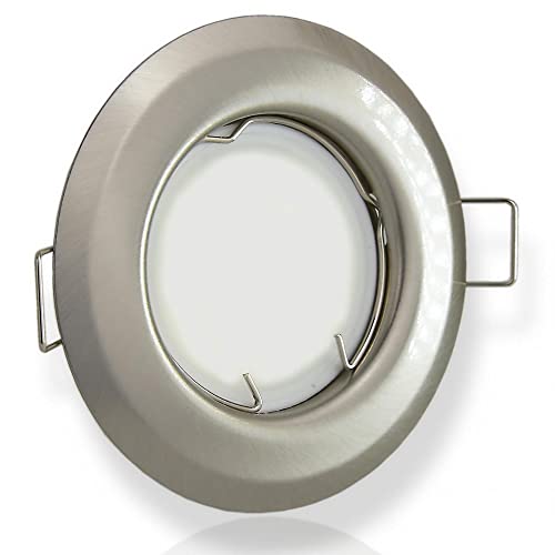 LED Einbaustrahler silber rund 5 Watt warmweiß 12V - MR16 Einbauleuchten Ø 55-60mm Bohrloch - Einbau-Spot Decken-Strahler Deckeneinbaustrahler Deckenspot Deckeneinbauleuchte Einbauleuchte LED Einbaustrahler silber rund 5 Watt warmweiß 12V - MR16 Einbauleuchten Ø 55-60mm Bohrloch - Einbau-Spot Decken-Strahler Deckeneinbaustrahler Deckenspot Deckeneinbauleuchte Einbauleuchte von Trano