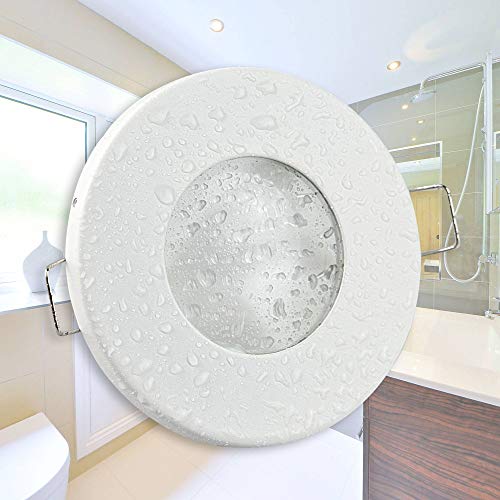 LED Einbaustrahler weiß 5 Watt neutralweiß super flach 12V - MR16 Einbauleuchte für Badezimmer, Außenbereich IP44 - Ø 55-60mm Bohrloch - Bad Sauna Dusche WC Terrasse von Trano
