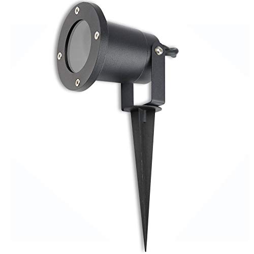LED Gartenstrahler 3 Watt warmweiß IP54 GU10 für Außenbereich - Schwarz-Matt aus Aluminium mit Erdspieß - runde Gartenleuchte ideal als Wegbeleuchtung Fassadenbeleuchtung LED Gartenstrahler 3 Watt warmweiß IP54 GU10 für Außenbereich - Schwarz-Matt aus Aluminium mit Erdspieß - runde Gartenleuchte ideal als Wegbeleuchtung Fassadenbeleuchtung von Trano