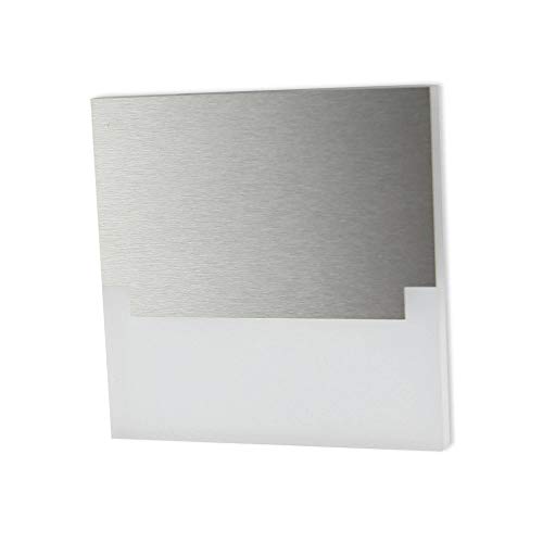 LED Treppenbeleuchtung eckig warmweiß aus Aluminium Kunststoff 1,2W 230V - geeignet als Wand-Beleuchtung Stufen-Beleuchtung Treppen-Licht Wandleuchte geeignet LED Treppenbeleuchtung eckig warmweiß aus Aluminium Kunststoff 1,2W 230V - geeignet als Wand-Beleuchtung Stufen-Beleuchtung Treppen-Licht Wandleuchte geeignet von Trano