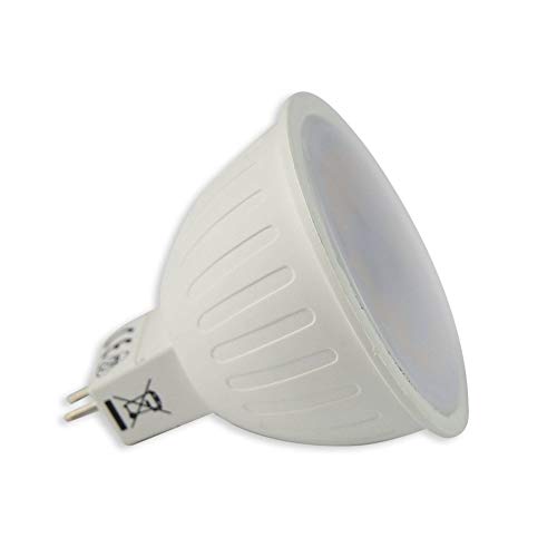 MR16 LED Lampe 5W kaltweiß - Leuchtmittel mit mattem Frontglas 12V - Leuchtmittel Birne Strahler von Trano